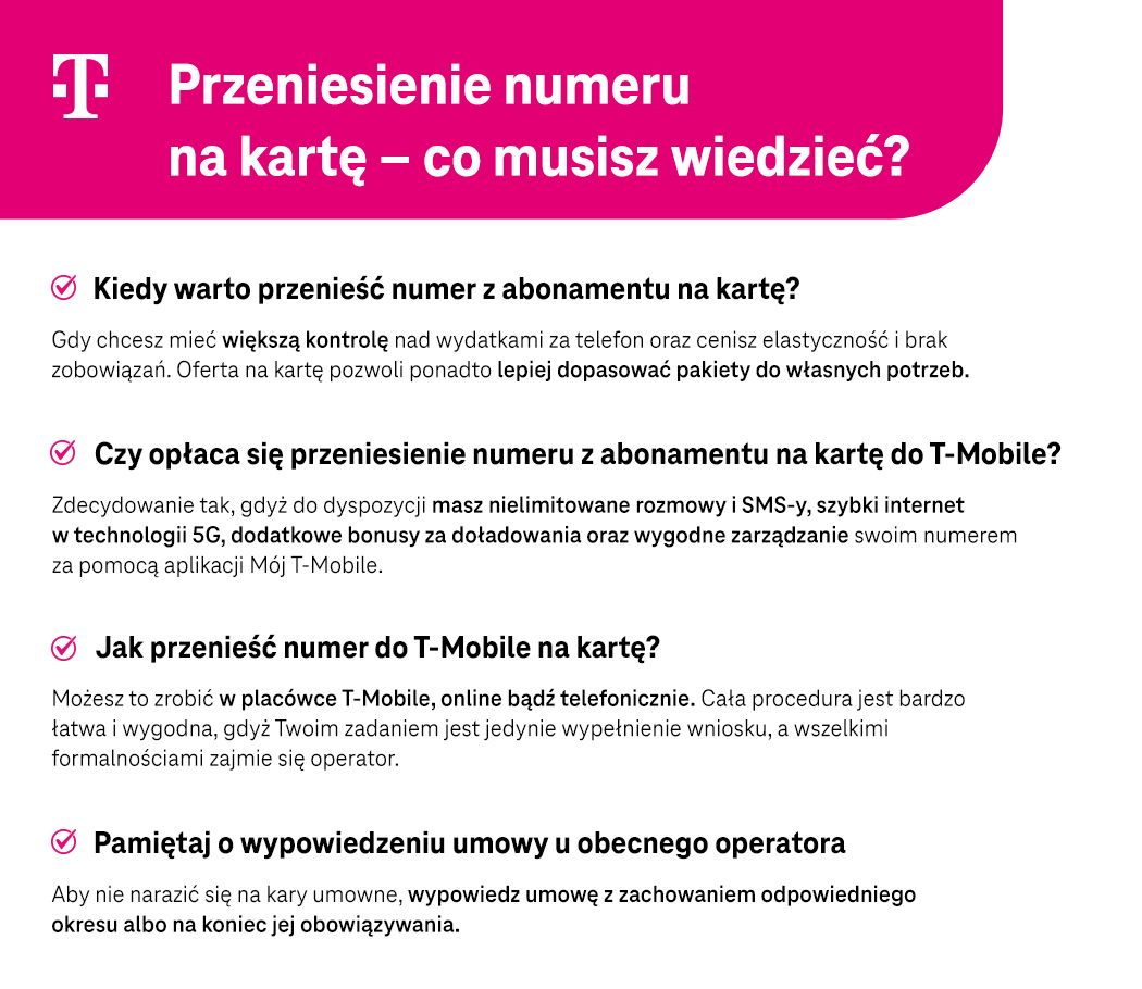 Infografika przeniesienie numeru na kartę – co musisz wiedzieć?