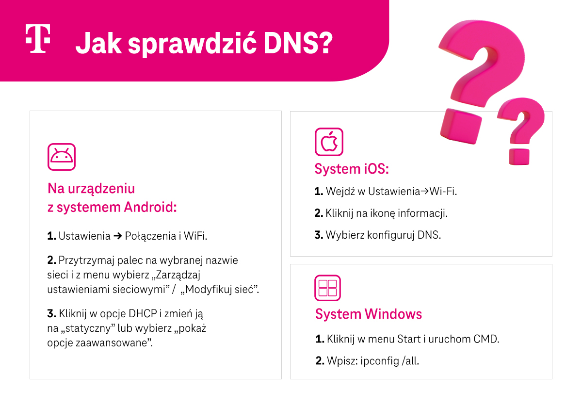 Jak sprawdzić DNS? Infografika